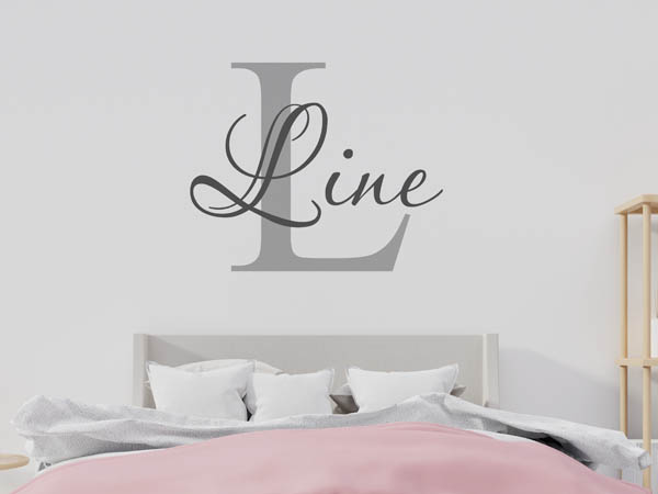 Wandtattoo Line