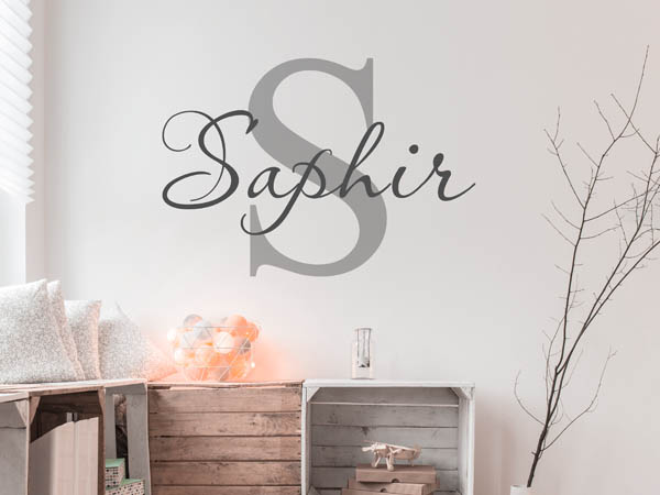 Wandtattoo Saphir