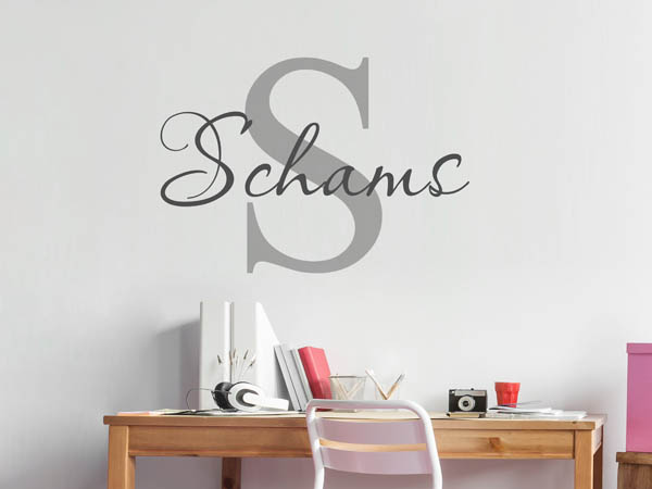 Wandtattoo Schams