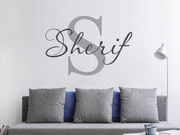 Wandtattoo Sherif