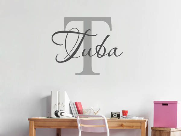 Wandtattoo Tuba