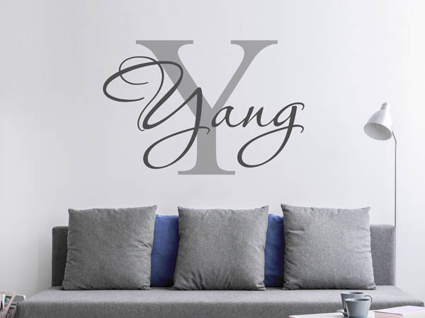 Wandtattoo Yang