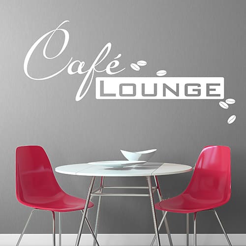 Wandtattoo Cafe Lounge Branchenbeispiel